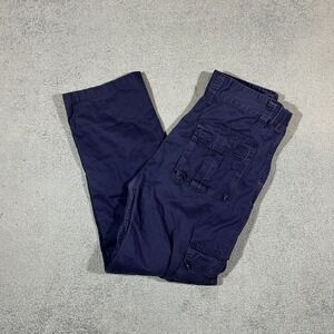 Bocomal FR Cargo Pants Mens Size 33x30 Blue Work Wear Preowned #2371